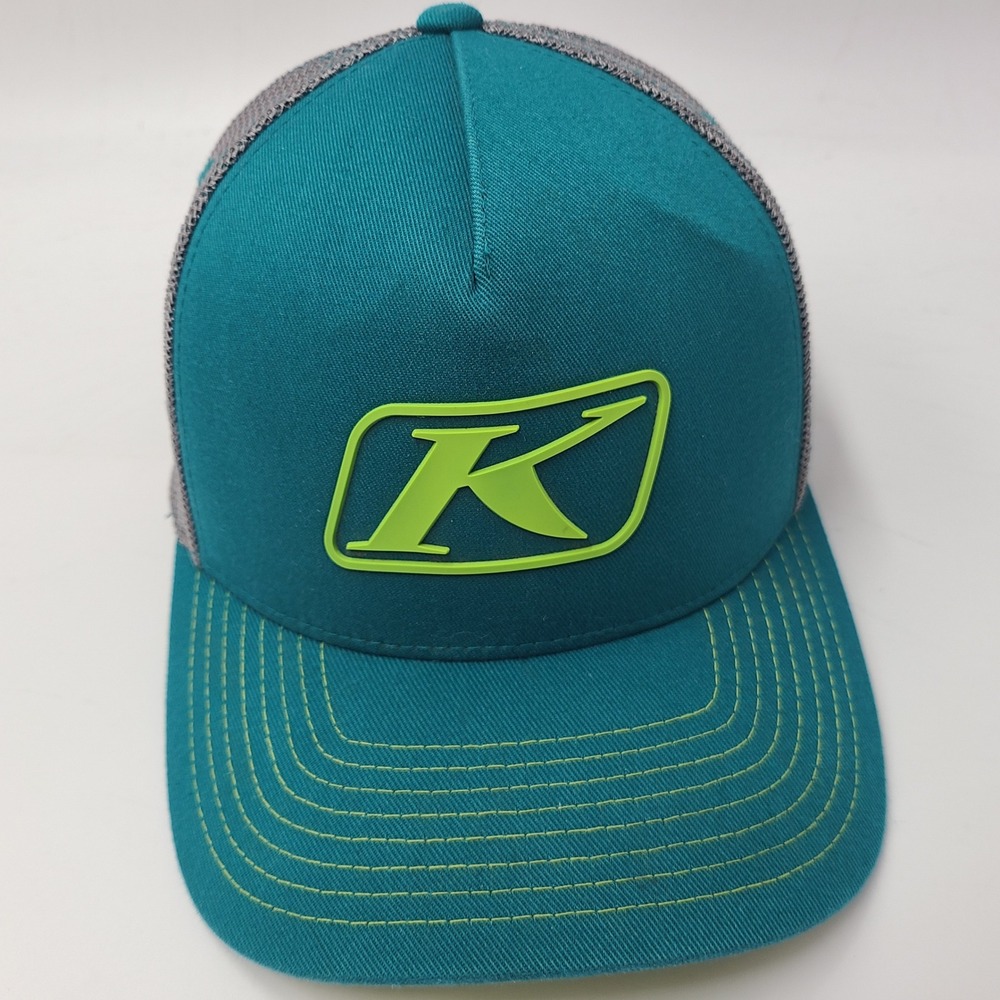 Klim Hat Snapback Trucker Mesh Blue Gray Technical Riding Gear Snowmobile Men